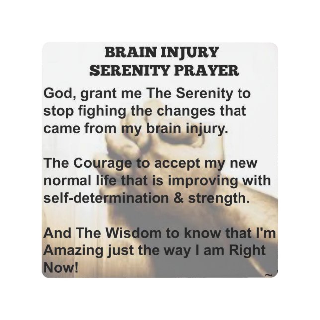 Impresión En Metal Fe después de la lesión cerebral (Anverso)