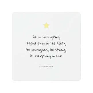 Impresión En Metal Fe motivadora Motivacional Biblia Verse Cita