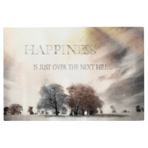 Impresión En Metal Felicidad