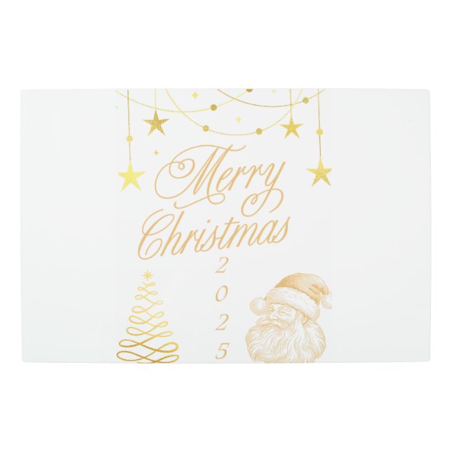 Impresión En Metal Feliz Navidad 2025 (Anverso)