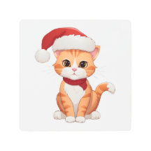 Feliz Navidad Navidad Mascota festivo Santa Kitty