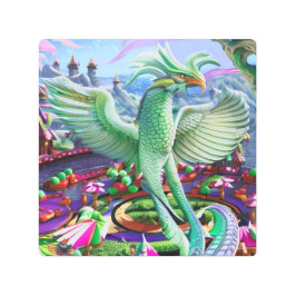 Impresión En Metal Fénix mágico