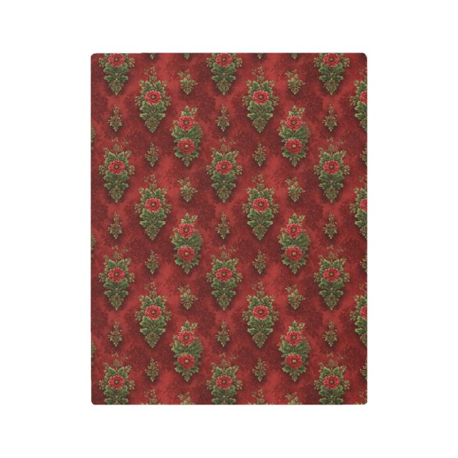 Impresión En Metal Festive Damask  (Anverso)