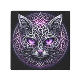 Impresión En Metal Fierce Iron Purple Cat