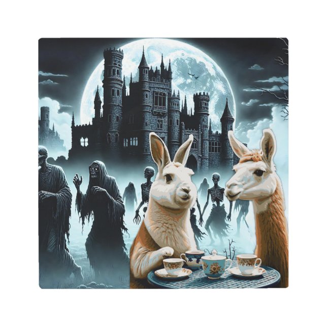 Impresión En Metal Fiesta de la noche del té muerto (Anverso)