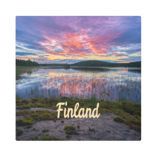 Impresión En Metal Finlandia Helsinki Europa septentrional