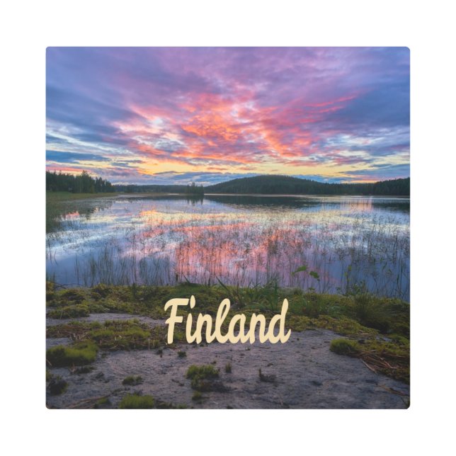 Impresión En Metal Finlandia Helsinki Europa septentrional (Anverso)