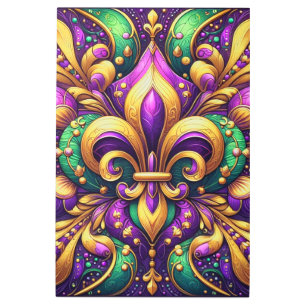 Impresión En Metal fleur de lis mardi gras