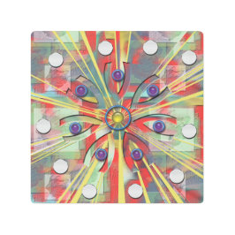 Impresión En Metal Flor abstracta