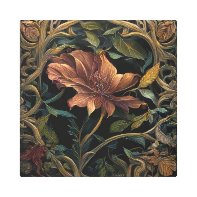 Impresión En Metal Flor de paro (Anverso)