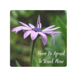 Impresión En Metal Flor púrpura que se coloca solamente