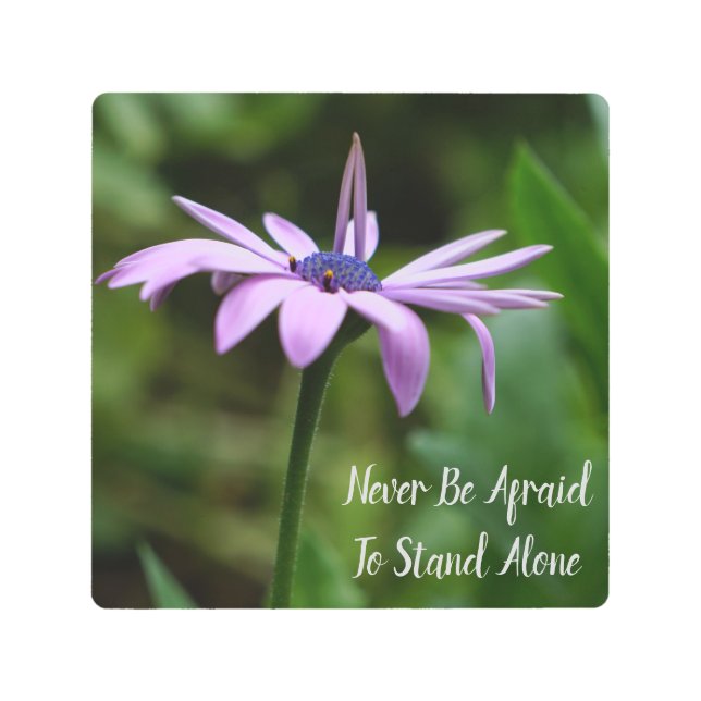 Impresión En Metal Flor púrpura que se coloca solamente (Anverso)