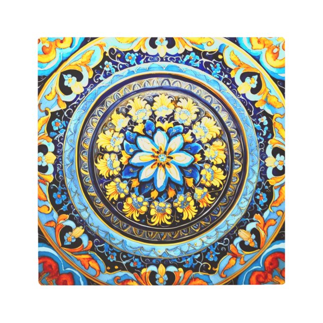 Impresión En Metal Floral mallónica española de origen romano (Anverso)