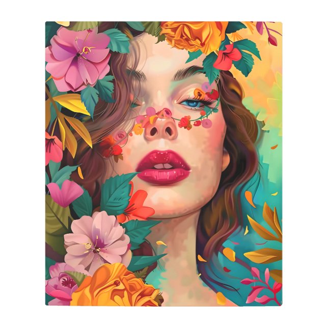 Impresión En Metal Floral Reverie (Anverso)