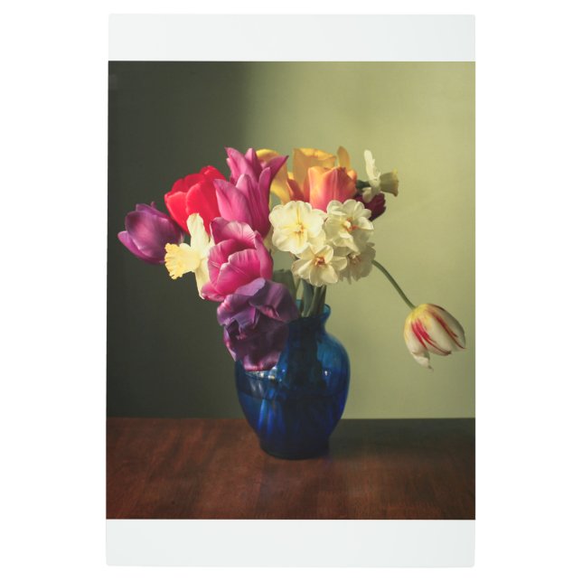 Impresión En Metal Flores | Bouquet de flores de primavera (Anverso)