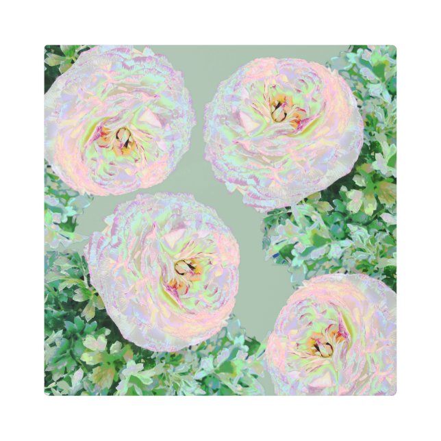 Impresión En Metal Flores de belleza (Anverso)