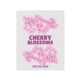 Impresión En Metal Flores de cerezo rosa