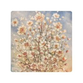 Impresión En Metal Flores de primavera vintage