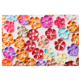 Impresión En Metal Flores de tela de coser hechas a mano de primavera