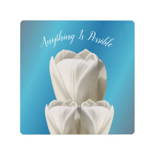 Impresión En Metal Flores De Tulipanes Todo Es Posible Inspirador