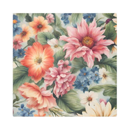 Impresión En Metal Flores de verano coloridas y sofisticadas