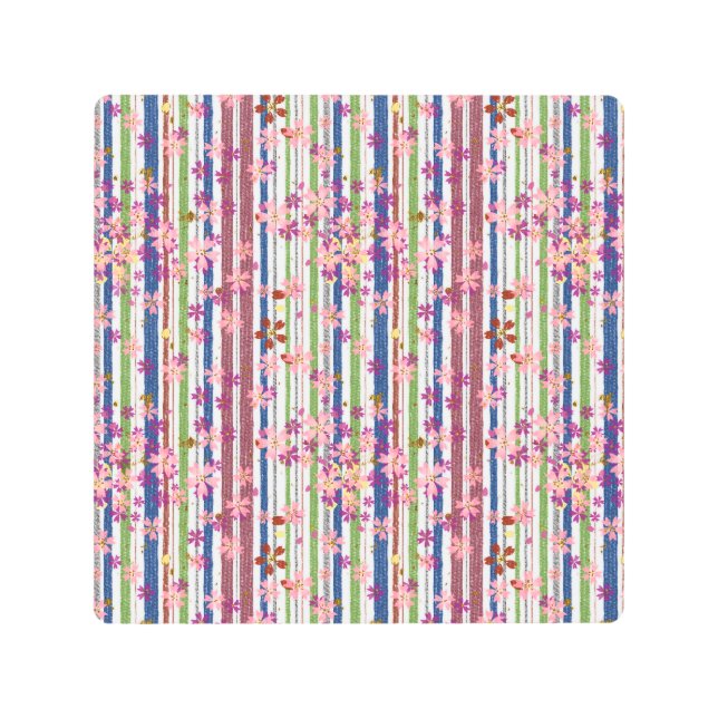 Impresión En Metal Flores de Woodland (Anverso)