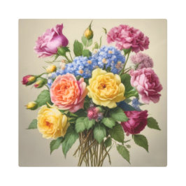 Impresión En Metal Flores en pleno florecimiento