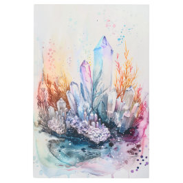 Impresión En Metal *~* FLORES Mandala Cristales Arcoiris SC3 Curación