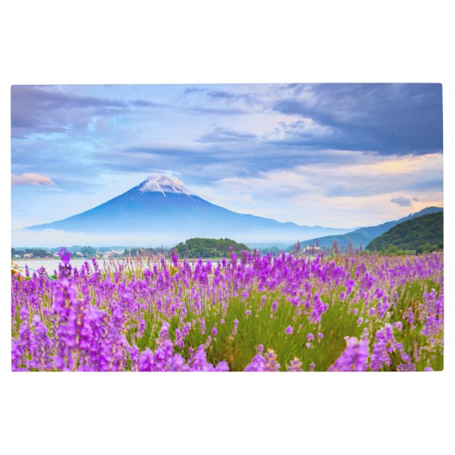 Impresión En Metal Flores | Monte Fugi Japón (Anverso)