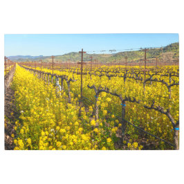 Impresión En Metal Flores silvestres de viñedo