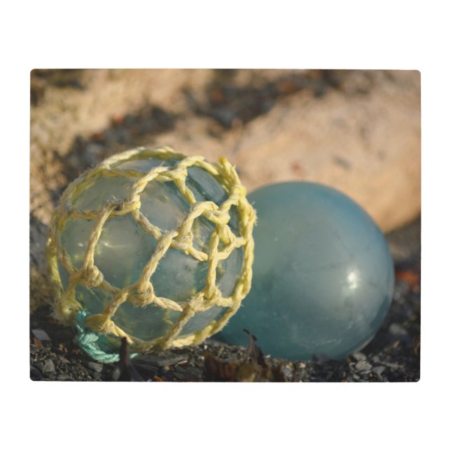 Impresión En Metal Flota de pesca de vidrio japonesa (Anverso)