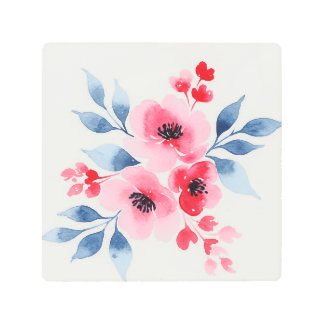 Impresión En Metal Flowers