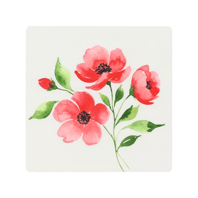 Impresión En Metal Flowers (Anverso)