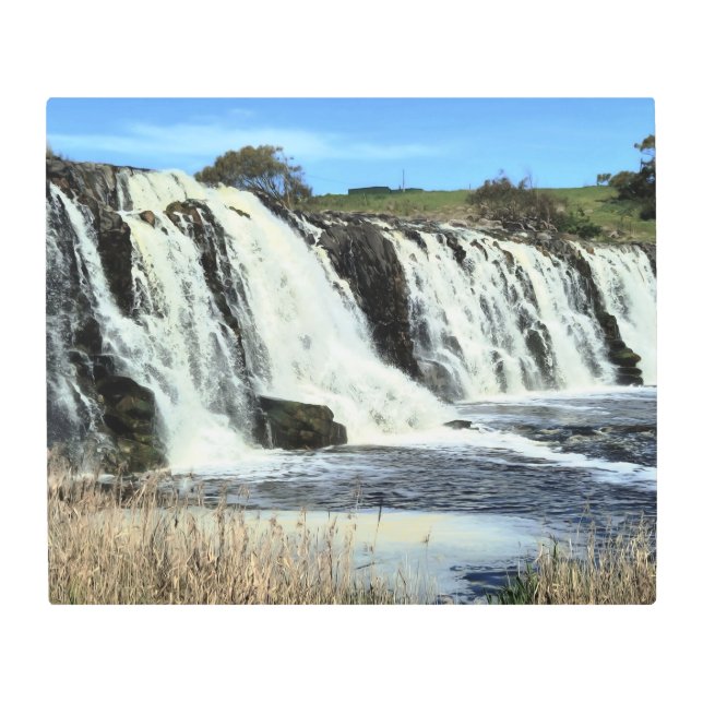 Impresión En Metal Flowing Waters of Hopkins Falls (Anverso)