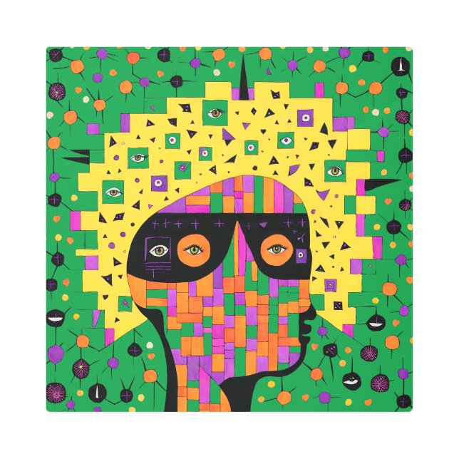 Impresión En Metal Folk 001 Nancy (Anverso)