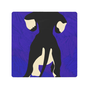 Impresión En Metal Fondo azul