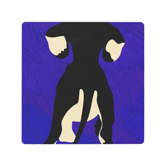 Impresión En Metal Fondo azul (Anverso)