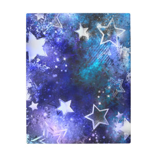 Impresión En Metal Fondo espacial con estrellas