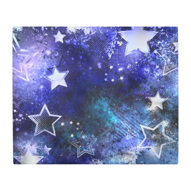 Impresión En Metal Fondo espacial con estrellas (Anverso)