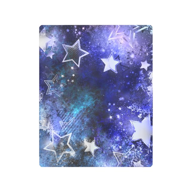 Impresión En Metal Fondo espacial con estrellas (Anverso)