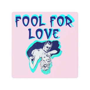 Impresión En Metal Fool For Love Romance couple lovers retro art  