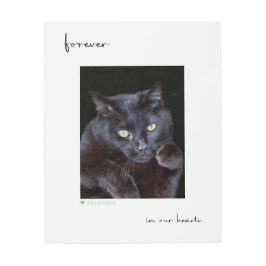 Impresión En Metal Forever in Our Hearts Pet Portrait Metal Wall Art