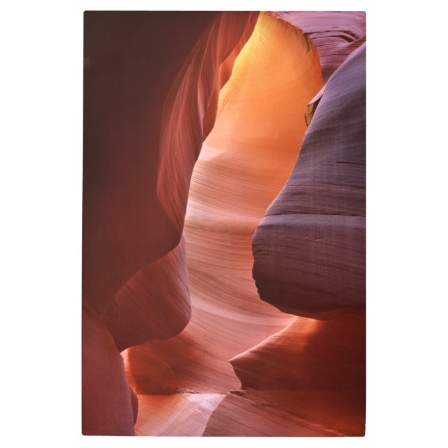 Impresión En Metal Formaciones de ranura del cañón de Antelope (Anverso)