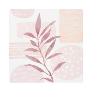 Impresión En Metal Formas de acuarela de cálculo abstracto