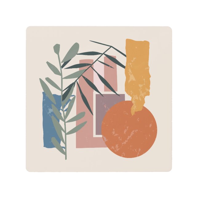 Impresión En Metal Formas Y Palabras Ahumadas (Anverso)