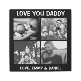 Impresión En Metal Foto de papá y amor personalizado