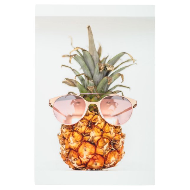Impresión En Metal Foto de piña de fruta (Anverso)