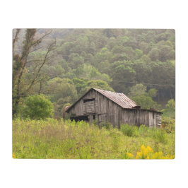 Impresión En Metal Foto de un antiguo establo de campo