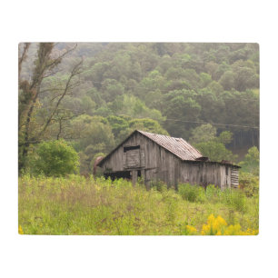 Impresión En Metal Foto de un antiguo establo de campo