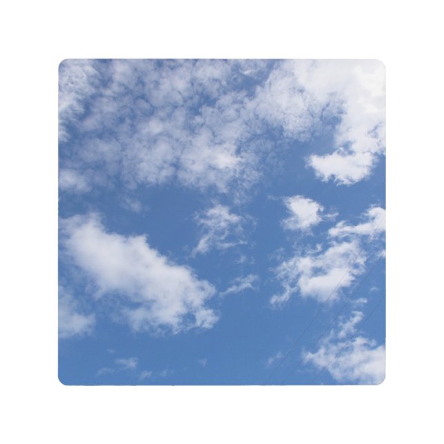 Impresión En Metal Fotografía de formas de nube (Anverso)